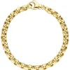 6,1mm Erbsarmband Armband Armschmuck aus 585 Gold Gelbgold 19cm