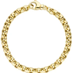 6,1mm Erbsarmband Armband Armschmuck aus 585 Gold Gelbgold 19cm