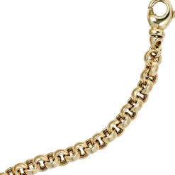 6,1mm Erbsarmband Armband Armschmuck aus 585 Gold Gelbgold 19cm