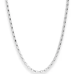 3,1mm Erbskette diamantiert Silberkette Collier Halskette aus 925 Silber 61cm