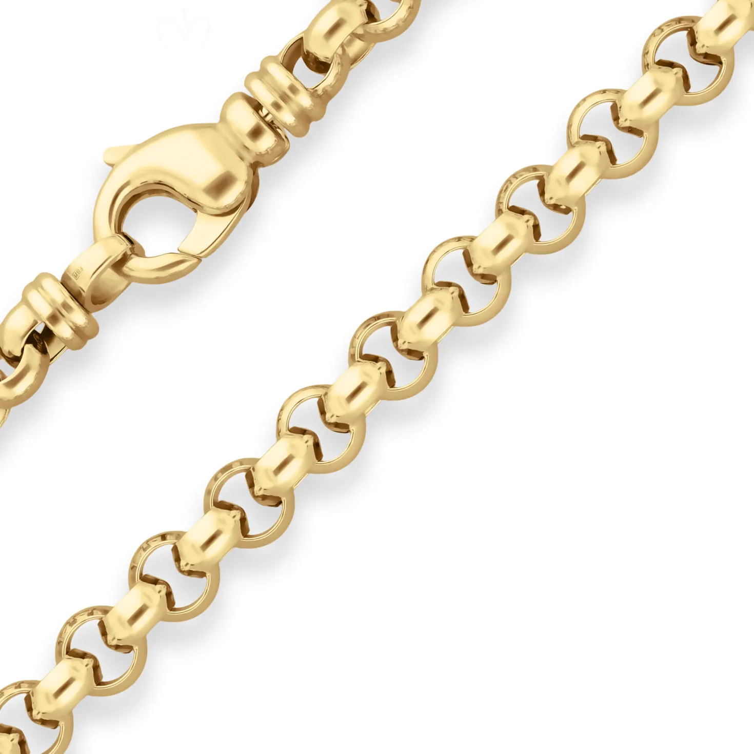 7,2mm Erbskette Goldkette Collier Halskette aus 585 Gold Gelbgold 50cm