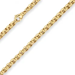 6mm Erbskette Goldkette Collier Halskette aus 585 Gold Gelbgold 60cm