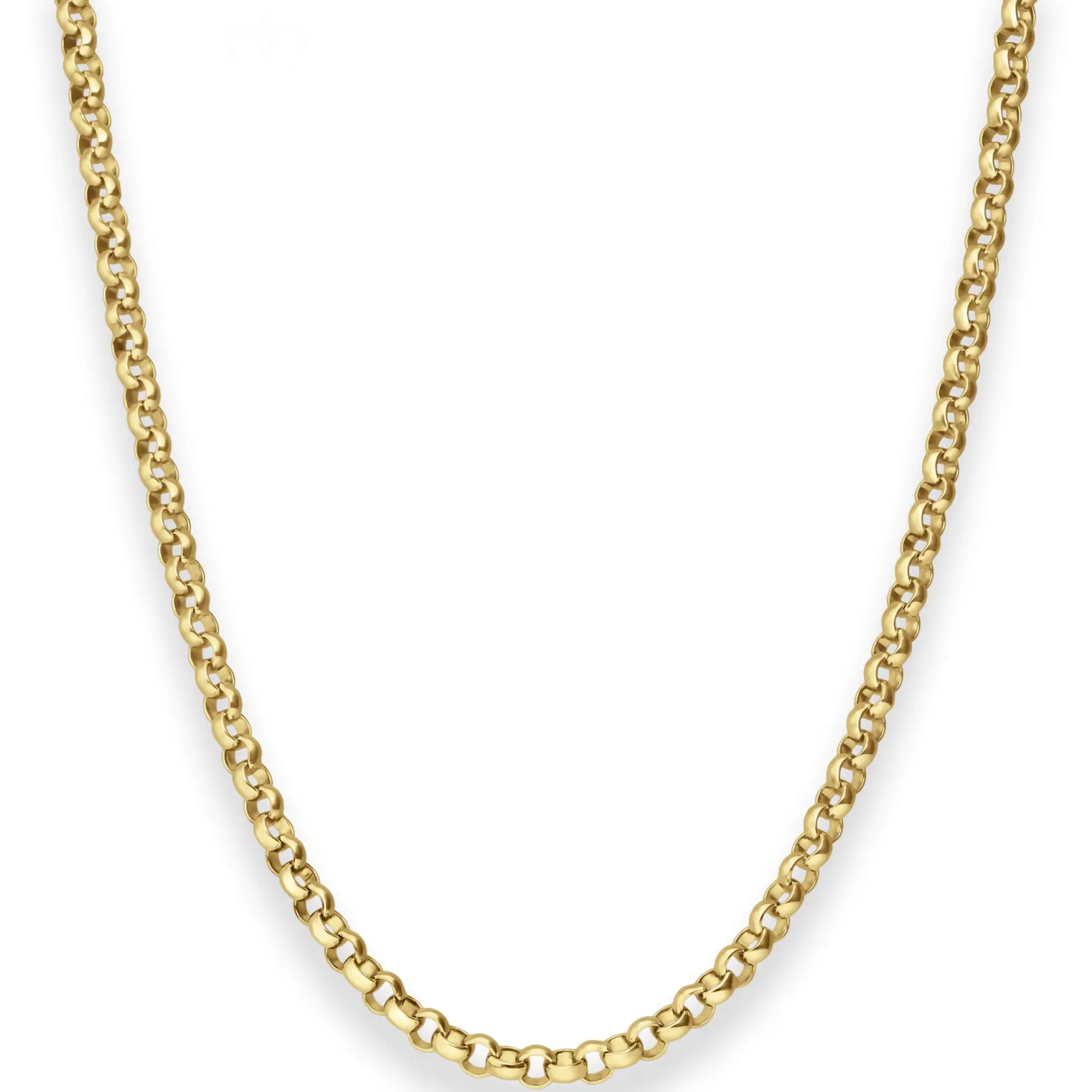 4mm Erbskette Goldkette Collier Halskette aus 585 Gold Gelbgold 55cm