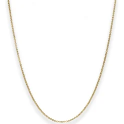 1,5mm Erbskette Goldkette Collier Halskette aus 585 Gold Gelbgold 38cm