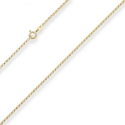 2mm Erbskette Goldkette Collier Halskette aus 585 Gold Gelbgold 50cm
