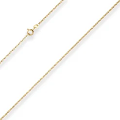 1,5mm Erbskette Goldkette Collier Halskette aus 585 Gold Gelbgold 50cm
