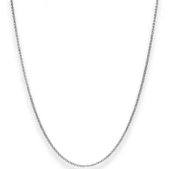 1,5mm Erbskette Goldkette Collier Halskette aus 585 Gold Weißgold 42cm