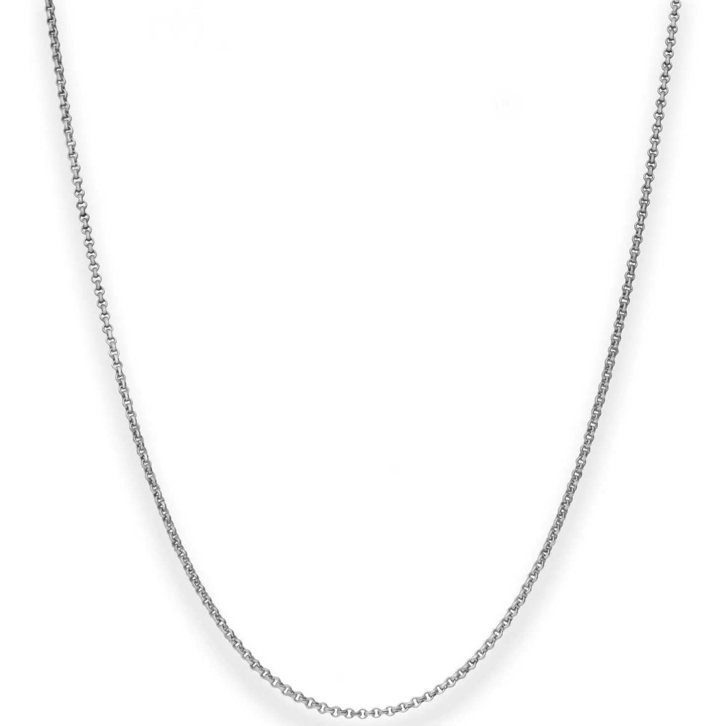 1,5mm Erbskette Goldkette Collier Halskette aus 585 Gold Weißgold 42cm