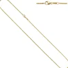 1,5mm Erbskette Halskette Collier aus 585 Gold Gelbgold 40cm