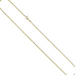1,5mm Erbskette Halskette Collier aus 585 Gold Gelbgold 40cm