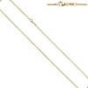 1,5mm Erbskette Kette Collier, 333 Gold Gelbgold, Goldkette, 36 cm