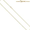 1,5mm Erbskette Kette Collier, 585 Gold Gelbgold, Goldkette, 36 cm
