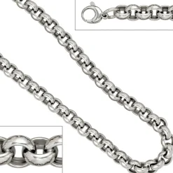 10,1mm Erbskette Kette Collier Halskette aus 925 Silber 50cm Unisex