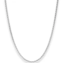 2,5mm Erbskette Silberkette Collier Halskette aus 925 Silber 50cm