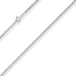 2,5mm Erbskette Silberkette Collier Halskette aus 925 Silber 42cm