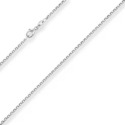 2mm Erbskette Silberkette Collier Halskette aus 925 Silber 50cm