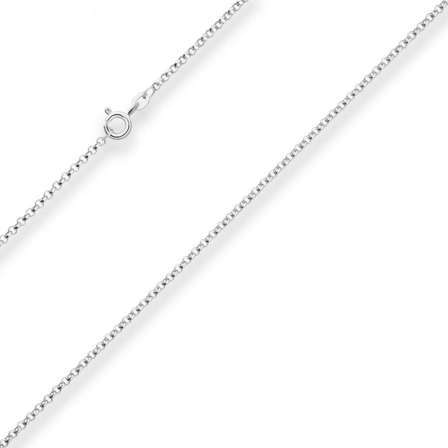 2mm Erbskette Silberkette Collier Halskette aus 925 Silber 75cm