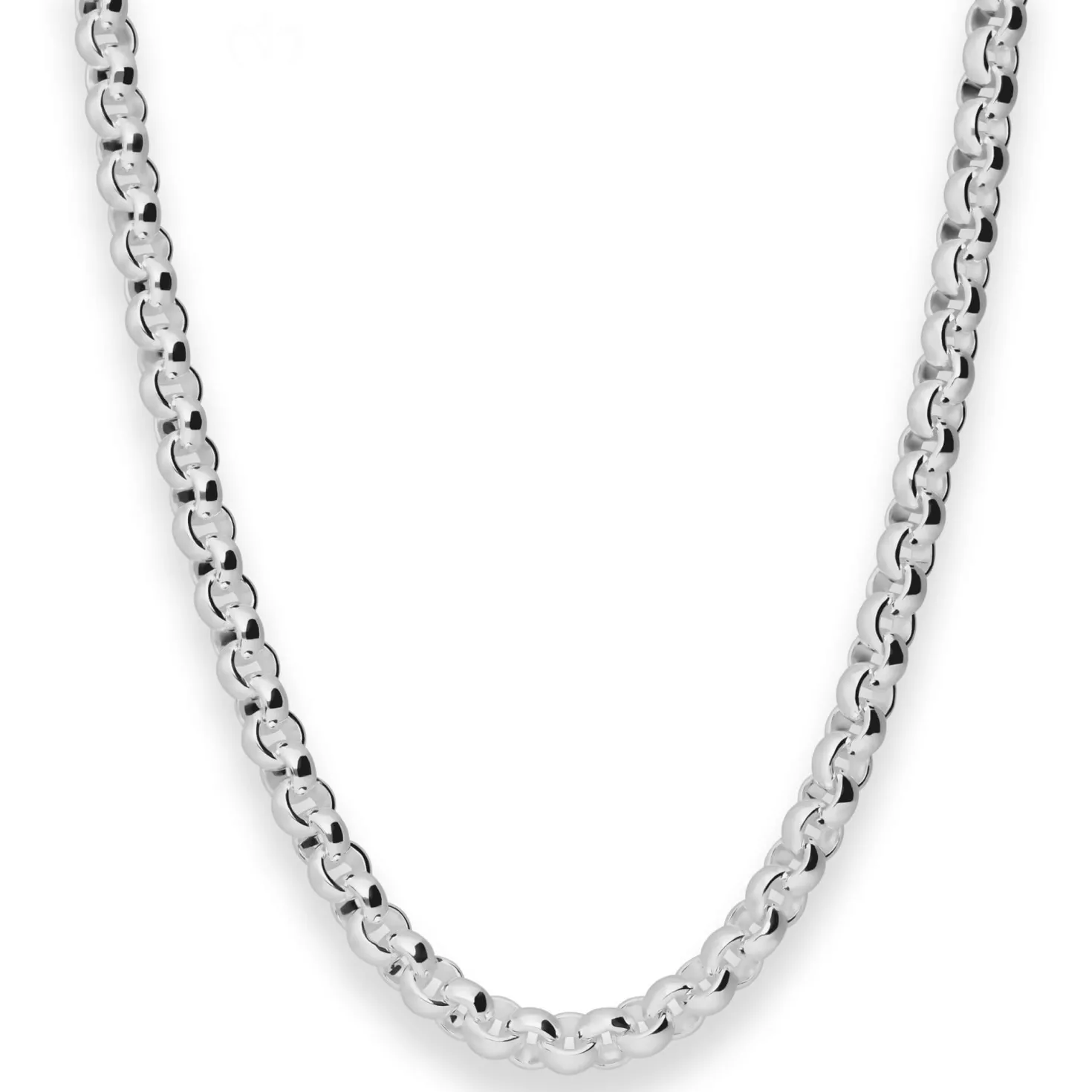 6,1mm Erbskette Silberkette Collier Halskette aus 925 Silber 45cm