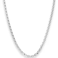 3,6mm Erbskette Silberkette Collier Halskette aus 925 Silber 50cm