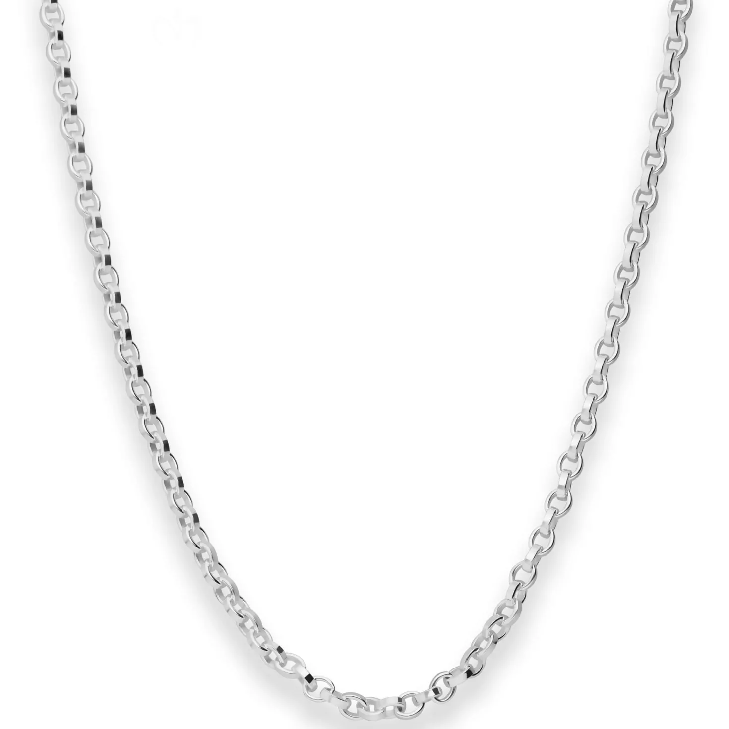 3,6mm Erbskette Silberkette Collier Halskette aus 925 Silber 80cm