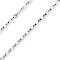 5mm Erbskette Silberkette Collier Halskette aus 925 Silber rhodiniert 45cm
