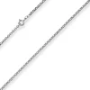 2,5mm Erbskette Silberkette Collier Halskette aus 925 Silber rhodiniert 42cm