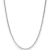2,5mm Erbskette Silberkette Collier Halskette aus 925 Silber rhodiniert 45cm