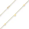 1,7mm Fantasiekette Armband mit Gravurplatten aus 375 Gold Gelbgold 19cm