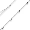 1,6mm Fantasiekette Collier Herzen Halskette aus 925 Silber rhodiniert 45cm