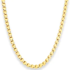 4,9mm Fantasiekette Goldkette Collier Halskette aus 750 Gold Gelbgold 45cm
