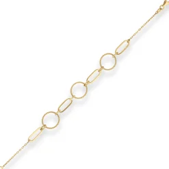 1,4mm Fantasiekette Goldkette Collier Halskette aus 585 Gold Gelbgold 43cm