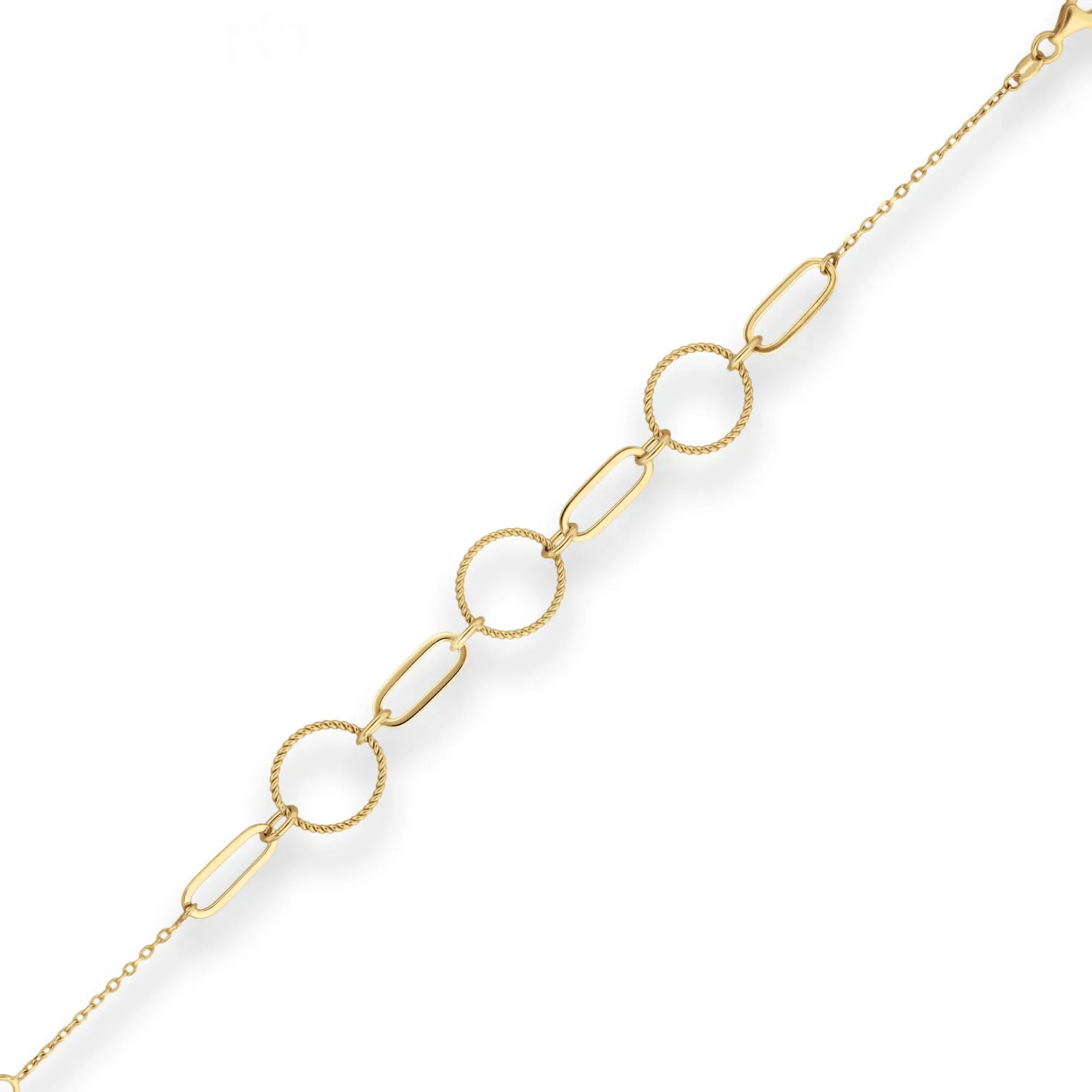 1,4mm Fantasiekette Goldkette Collier Halskette aus 585 Gold Gelbgold 43cm