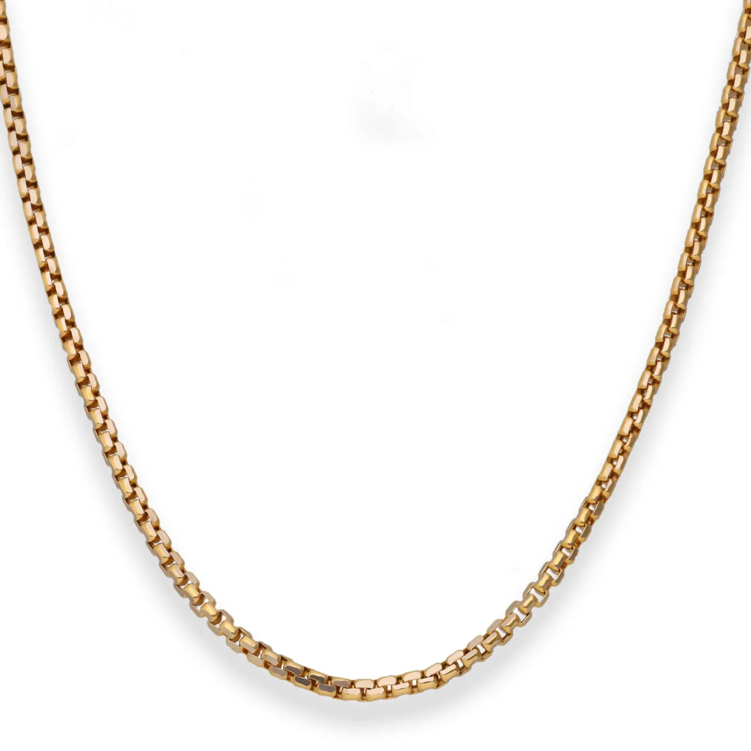 2,5mm Fantasiekette Goldkette Collier Halskette aus 585 Gold gelb/weiß 42cm