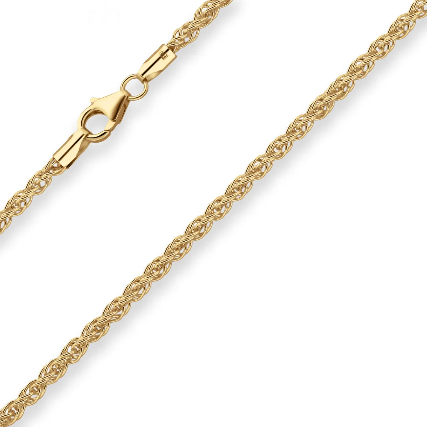 3mm Fantasiekette Goldkette Collier Halskette aus 375 Gold Gelbgold 60cm