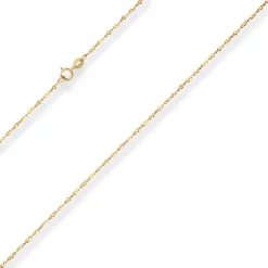 1,5mm Fantasiekette Goldkette Collier Halskette aus 333 Gold Gelbgold 45cm