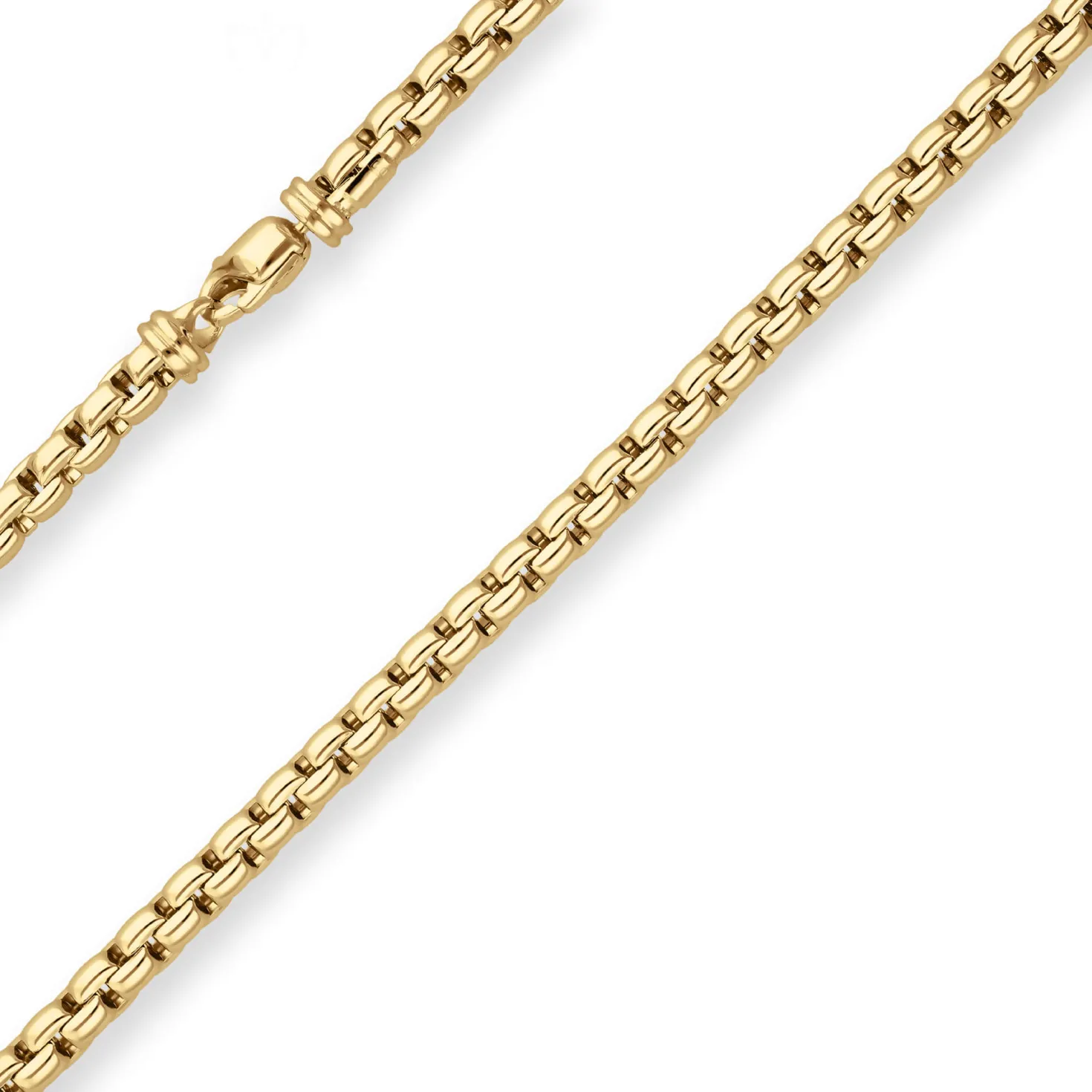 5,5mm Fantasiekette Goldkette Collier Halskette aus 585 Gold Gelbgold 45cm