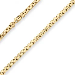 5,5mm Fantasiekette Goldkette Collier Halskette aus 585 Gold Gelbgold 45cm