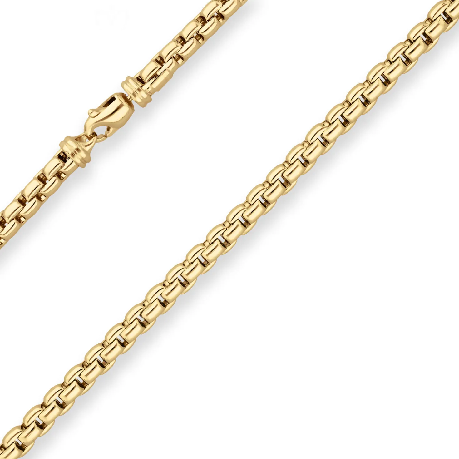 5,5mm Fantasiekette Goldkette Collier Halskette aus 585 Gold Gelbgold 45cm