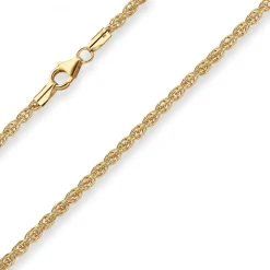 3mm Fantasiekette Goldkette Collier Halskette aus 375 Gold Gelbgold 50cm