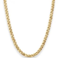 4,9mm Fantasiekette Goldkette Collier Halskette aus 585 Gold Gelbgold 45cm