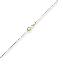 1mm Fantasiekette Goldkette Collier Halskette aus 585 Gold Gelbgold 46cm