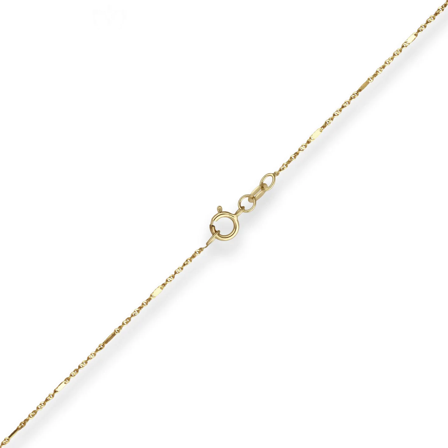 1mm Fantasiekette Goldkette Collier Halskette aus 585 Gold Gelbgold 46cm