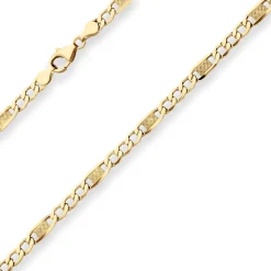 5,2mm Fantasiekette Goldkette Collier Halskette aus 333 Gold Gelbgold 60cm