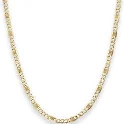 3,8mm Fantasiekette Goldkette Collier Halskette aus 333 Gold Gelbgold 55cm