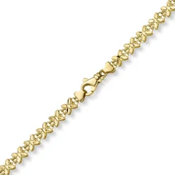 5mm Fantasie Kette Halskette Collier Schmetterlinge aus 585 Gold Gelbgold 45cm