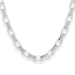 6,3mm Fantasiekette Silberkette Collier Halskette aus 925 Silber 46cm