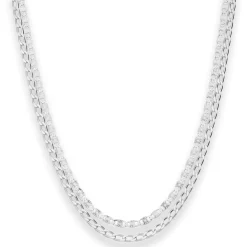 2,8mm Fantasiekette Silberkette Collier Halskette aus 925 Silber 40cm