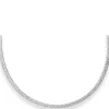 4,2mm Fantasiekette Silberkette Collier Halskette aus 925 Silber rhodiniert 45cm