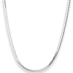 3,5mm Fantasiekette Silberkette Collier Halskette aus 925 Silber 45cm