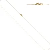 0,4mm feine Ankerkette Kette Halskette aus 750 Gold Gelbgold 45cm